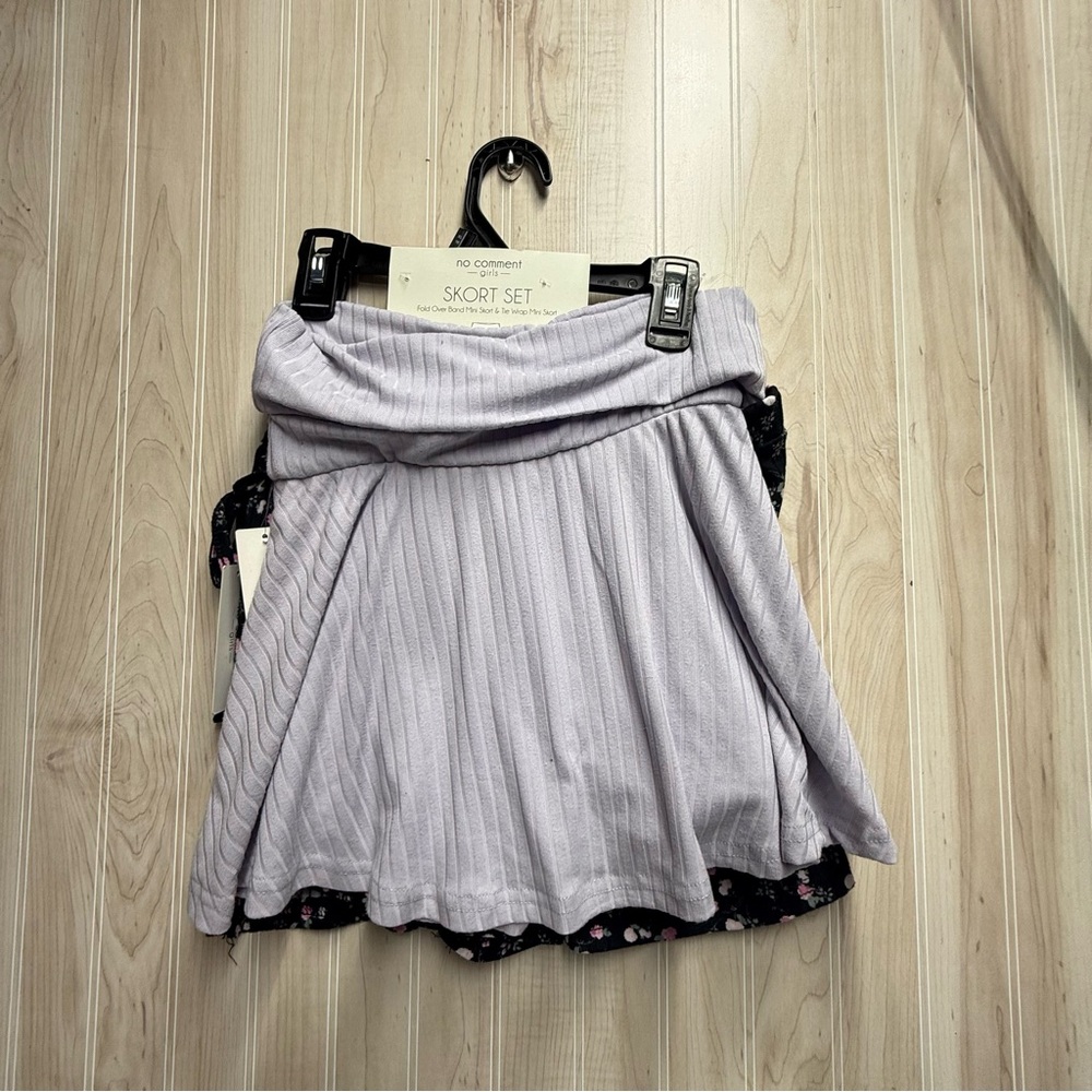 Lilac Ribbed Skort Set - Women